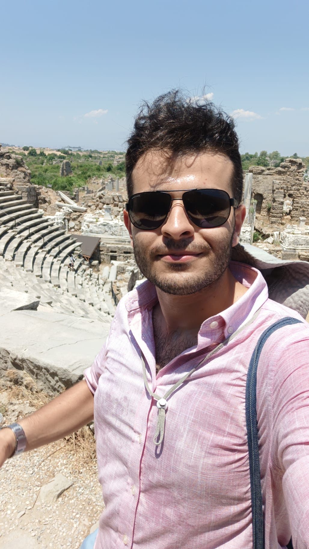 Berke Nar at an ancient amphitheater